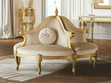 TIMELESS 2970 - Curved 4 seater fabric sofa by SCAPPINI & C - view 2